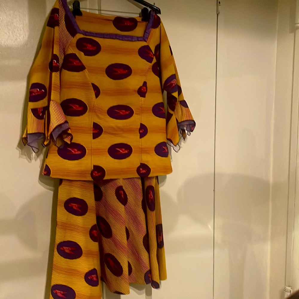 African Print Long Skirt and Top